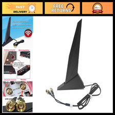 WiFi 6E External Antenna 2.4G/5G Magnetic Base for PC Desktop, 80cm Cable