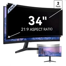 34 Inch Curved Computer Privacy Screen Filter for 21:9 Aspect Ratio Widescree