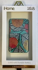 iHome 54th & Madison 5,000 mAh Portable Battery~2.5X Extra Charge~