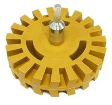 4" Caramel Tractor Wheel Pinstripe Remover Adhesive Tape Eraser Residue Removal