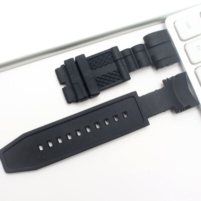 Black Rubber Watch Band Strap Invicta Zeus Bolt 14071 inv107 26mm