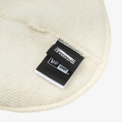 [New Era]★韓国人気★LE SSERAFIM ANGORA BASIC BEANIE LE SSERAFIM x New Era Authentic Basic Beanie Angora White