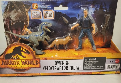 OWEN & VELOCIRAPTOR BETA Jurassic World Park Dominion NEW action figure fox pack - Picture 2 of 6