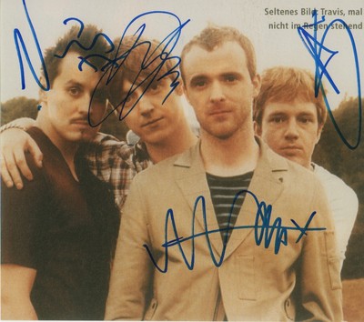 Travis Autogramme full signed 18x18 cm Bild