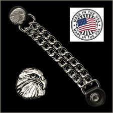 EAGLE HEAD VEST EXTENDER USA MADE harley motorcycle chaps leathers