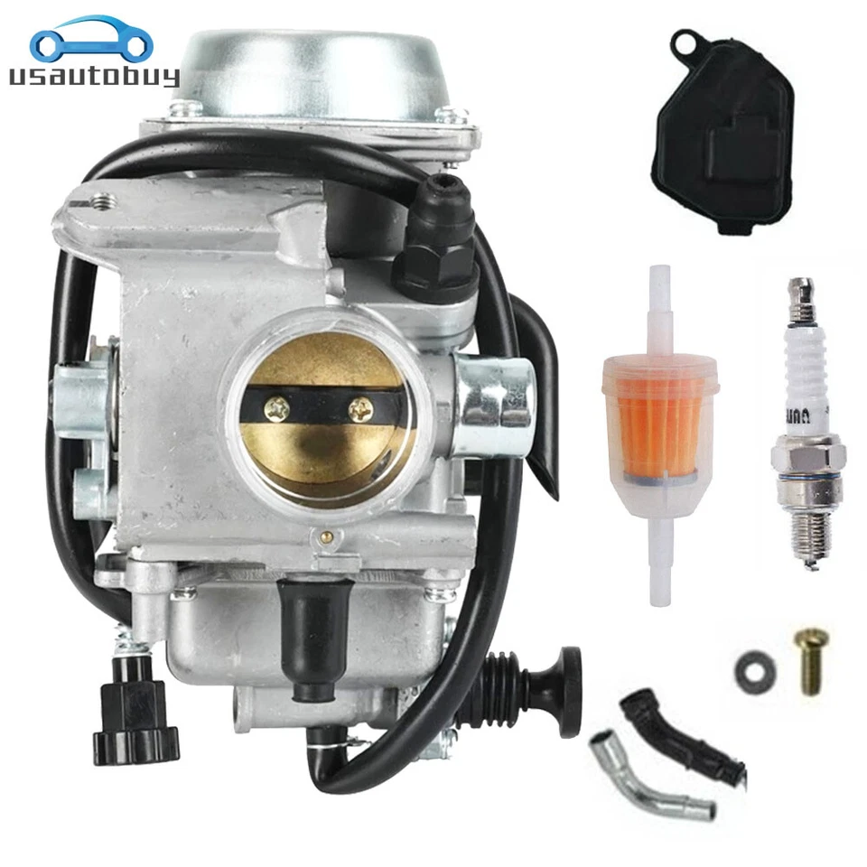 CARBURETOR FITS HONDA FOREMAN 400 FOURTRAX TRX400FW 1995 1996 1997 1998 1999 - Image 2 of 4