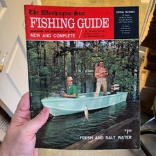 Vintage c.1960s THE WASHINGTON STAR Fishing Guide Washington, DC Area