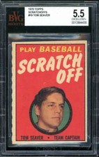 Tom Seaver Card 1970 Topps Scratchoffs #19 BGS BVG 5.5