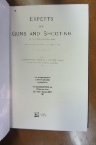 Experts on Guns Shooting Teasdale Buckell 1981 numbered signed edition oop HC - Picture 4 of 12