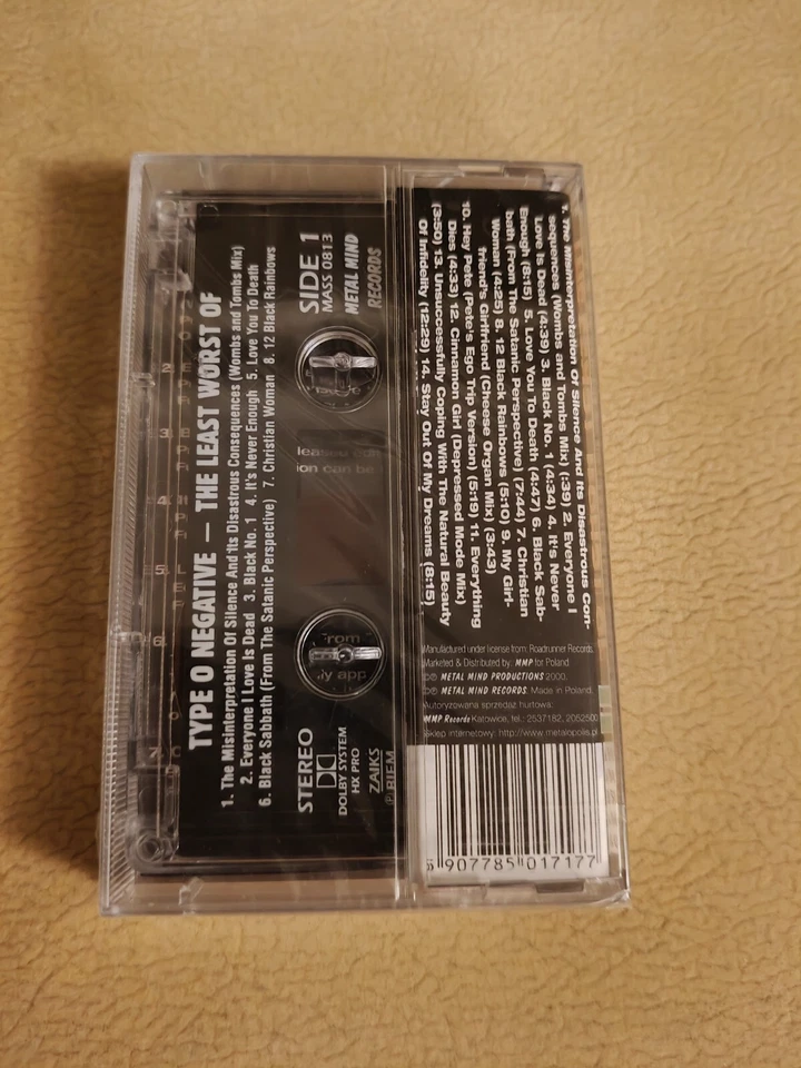 Type o Negative The Least Worst of cassette MC Carnivore Danzig Marilyn Manson - Image 2 of 3