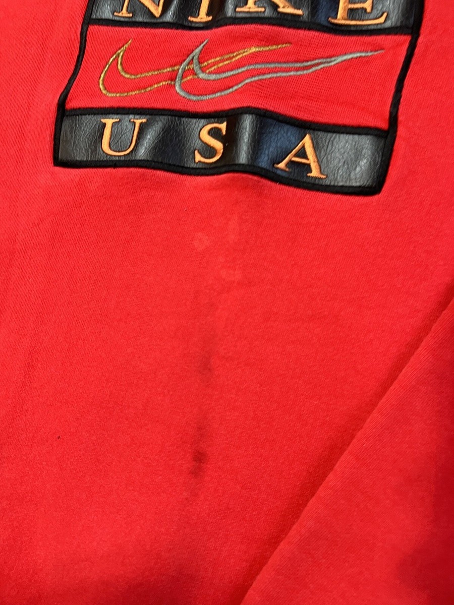 80〜90s bootleg NIKE スウェット Vintage 90s Nike Bootleg Crewneck Sweatshirt Leather Swoosh