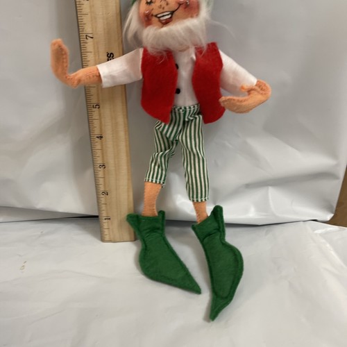 Annalee Christmas ~ 10" Tinsel the Elf with Closed Eyes ~ 1991 (B) Singing - Picture 2 of 9