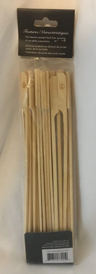 Pinchos de paleta de bambú ~ 10 pulgadas ~ 25 piezas ~ Entretenido bien hecho Foto 2 de 2
