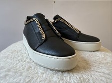 Stokton Yeti Leather Chain Link Sneakers size 36 Euro Size  Made In Italy