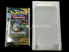 50X - Pokemon Booster Pack Protective Sleeves Magic Yu-Gi-Oh (Pack not Included)