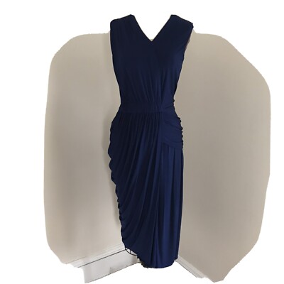 JASON WU Sleeveless Blue Designer Dress Pleated Ruched Drape Column 4 | eBay JASON WU Sleeveless Blue Designer Dress Pleated Ruched Drape Column 4 | eBay