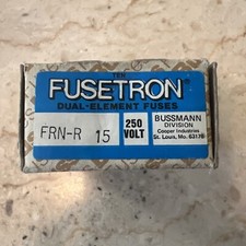 FRN-R-15 Bussmann Fusetron Fuses RK5 15A 250V BOX OF 10