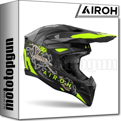 AIROH HELMET CROSS MOTORBIKE WRD31 WRAAAP DARKNESS MATT SZ. S