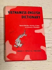 Vietnamese-English Dictionary Translation Book 1967 Language 4th Printing