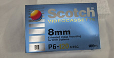 8mm Video Blank Cassette Tape Lot of  Scotch P6-120 NTSC 106m /fisher mp15