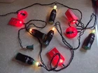 Vtg COCA COLA String Lights Christmas Camper Man Cave Coke Soda WORKING +8 Extra