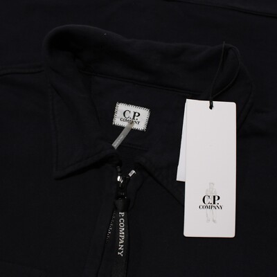 C.P. (CP) Company NWD Collared Full Zip Sweatshirt Size M in Dark Blue