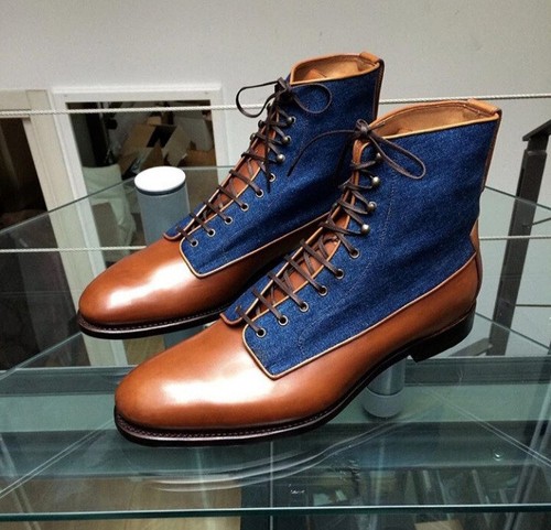 Blue Jeans and Leather ankle boot | eBay