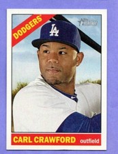 2015 Topps Heritage #330 Carl Crawford  Los Angeles Dodgers