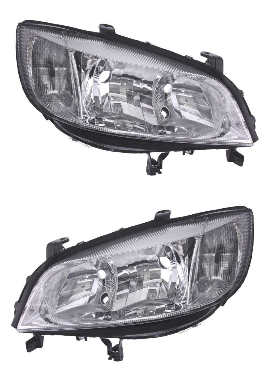 Phare avant gauche et droit Opel Zafira A 1999-2005 H7 HB3 chrome électrique