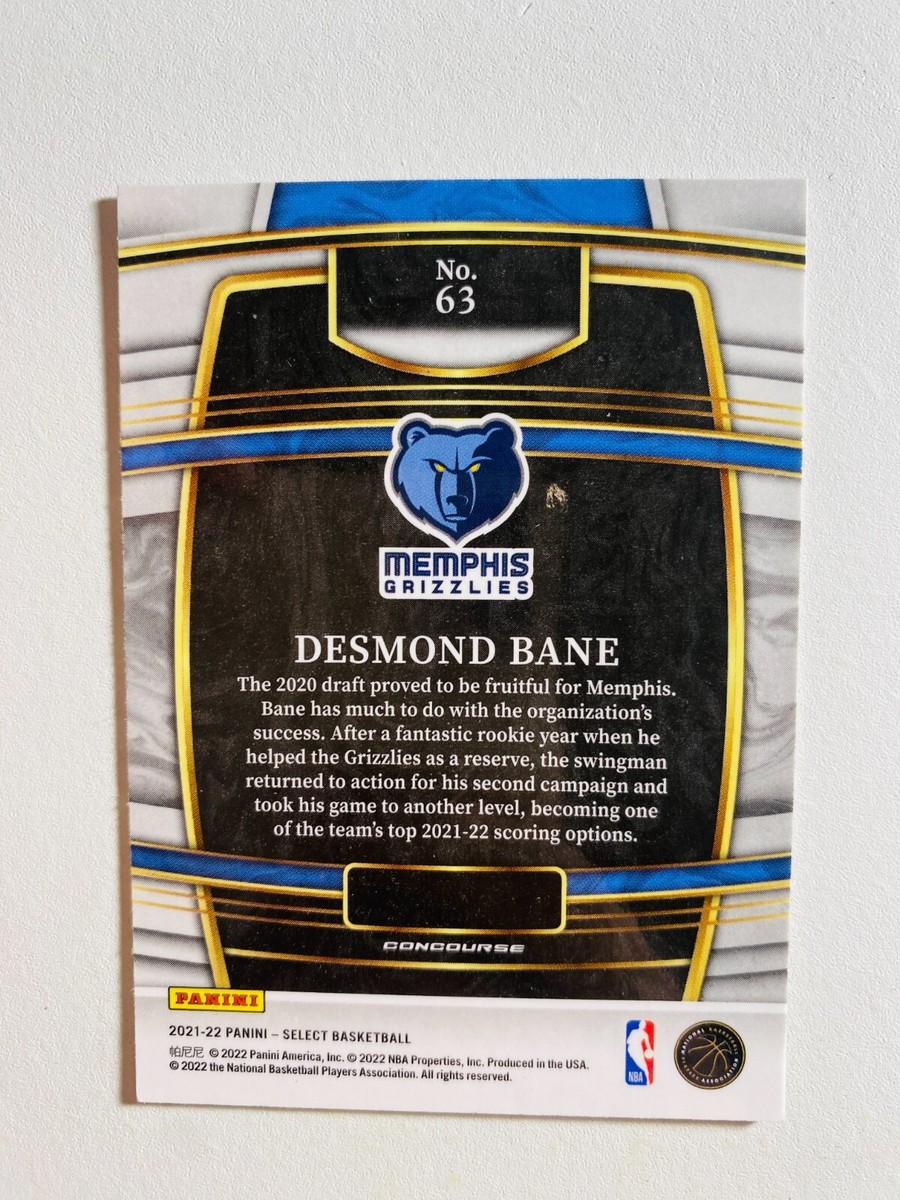 2021-22 PANINI-SELECT #63 DESMOND BANE NM-MT NBA BASKETBALL CARD