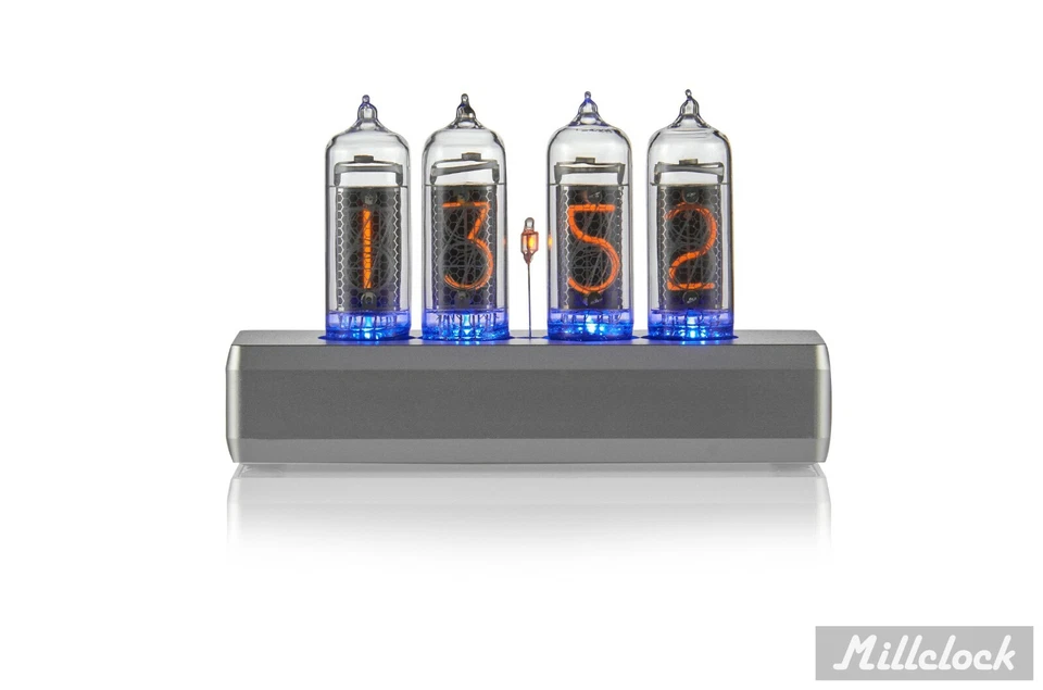 Reloj Tubo Nixie en 4 Tubos IN-14 || Caja Aluminio Montada Negro o Plateado Foto 4 de 4