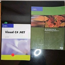Introduction to Programming with C  Visual C .Net Textbook Lot 2 Paperback