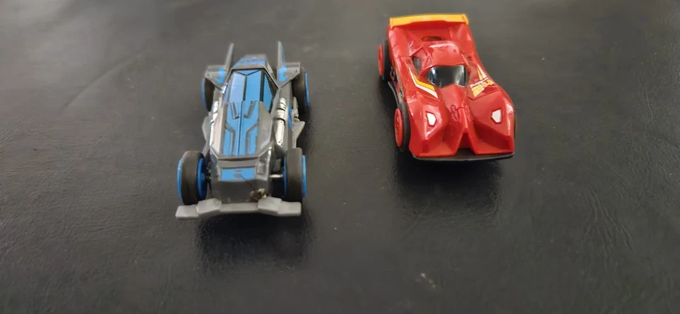 1/43 HOTWHEELS !!! TWO CARS  WILL RUN ON CARRERA TRACKS CHECK OUT THE PIX  - image 2 of 4
