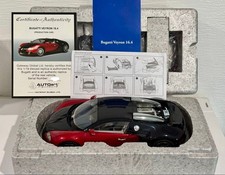 AUTOart 1/18 Bugatti Veyron 16.4 Production Car Red Black Signature w/ Box