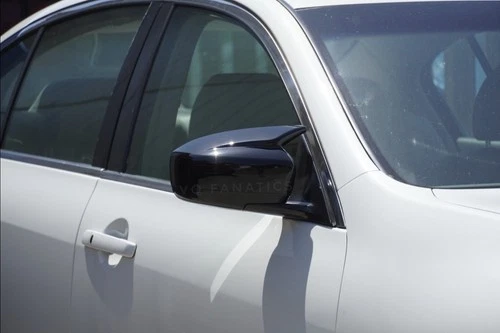 Gloss Black M-Style Mirror Caps For Infiniti G37 (Pair)