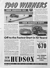 1939 Ad 9 12 X 13 Inches 1941 Hudson 6 1000 Mile Test Averaged 32.66 Mpg 1939 Ad 9 12 X 13 Inches 1941 Hudson 6 1000 Mile Test Averaged 32.66 Mpg