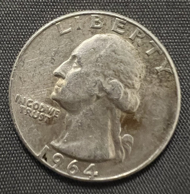 1964D Washington Quarter 90% Silver