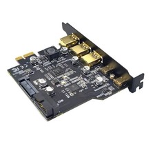 5Gbps PCI-E Expansion Card USB 3.2 GEN1 5 Ports For WIN XP/7/8/10 For LINUX