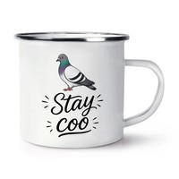 Stay Coo Tauben Emaille Becher Tasse Vogel Watcher Geliebter Lady Rude Mum VäTer
