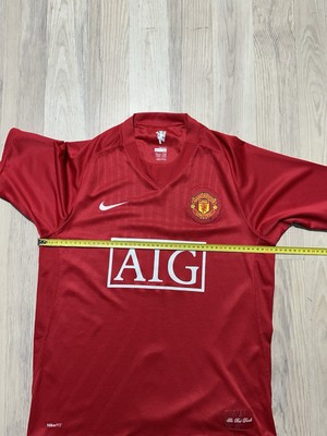 MANCHESTER UNITED 2007 2009 HOME FOOTBAL SHIRT SOCCER JERSEY