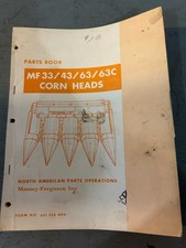 Massey Ferguson Corn Heads Parts Book - Multiple List Mf 24 33 43 63 Etc. Massey Ferguson Corn Heads Parts Book - Multiple List Mf 24 33 43 63 Etc.