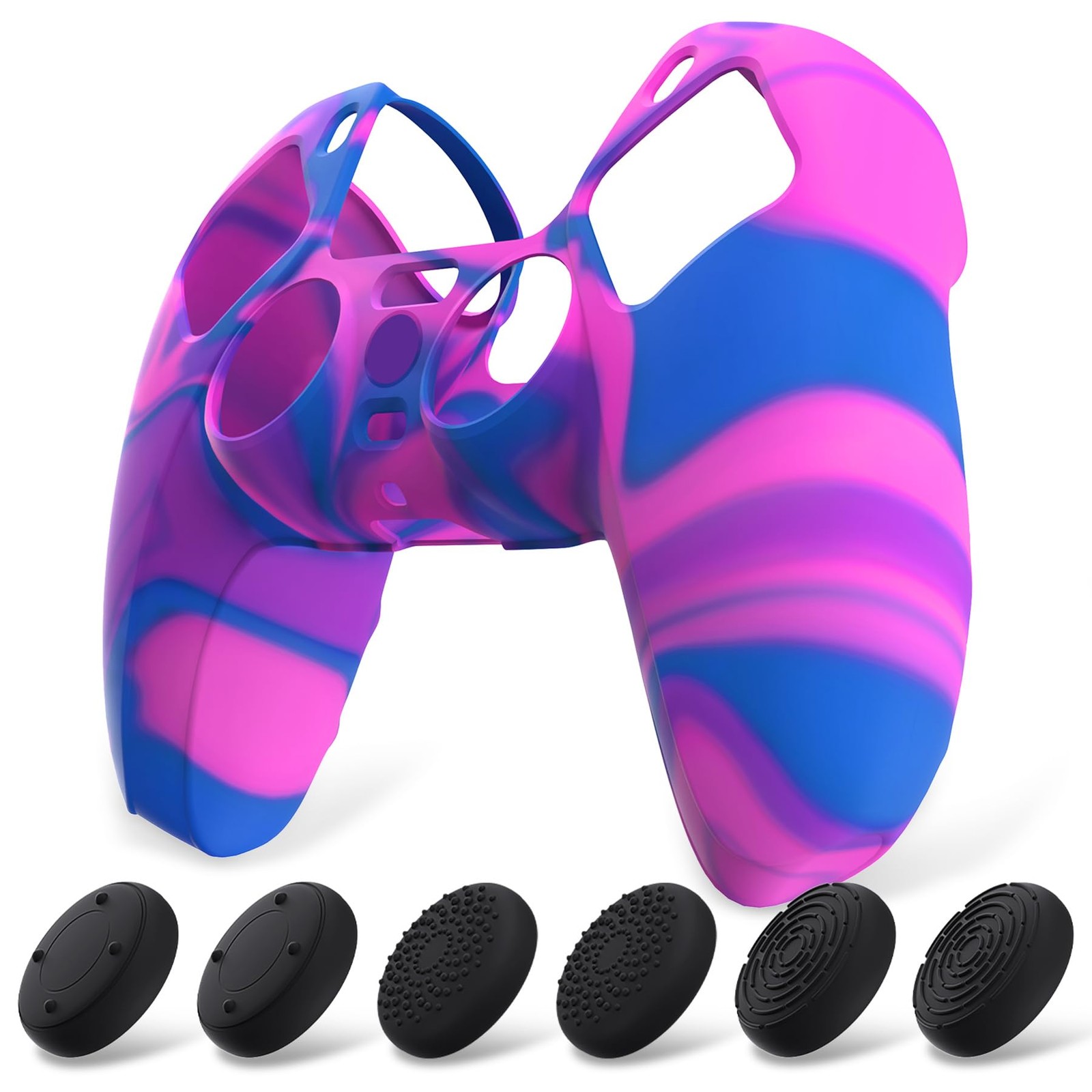 Coque pour manette PS5 housse protection silicone et capuchon joystick grips