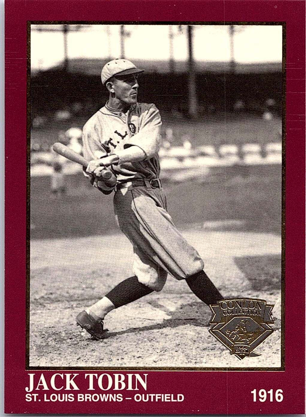 1994 Conlon Collection TSN #1168 Jack Tobin Burgundy