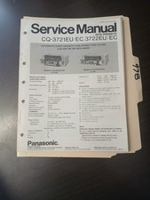 P:anasonic CQ-3721EU/EC 3722EU/EC Service Manual Original Repair Book Car Stereo