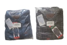Orvis 2-Pack Men's Flannel Shirt Blue And Gray Size M NWT