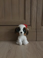 Ty Beanie Boo “Presents” Cute Dog With Santa Hat Has No Tags 6”