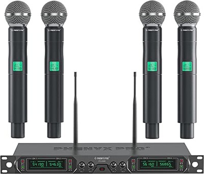 Phenyx Pro Funkmikrofonsystem, 4-Kanal UHF Funkmikrofon, Feststehend