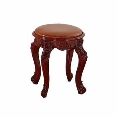Geschnitztes Bein Waschtisch Sitz Vintage Design Musikbank Schwerlast für Schlafzimmer,