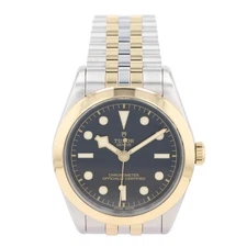 Tudor Black Bay Black Dial Automatic Stainless Steel and Yellow Gold Men's Watch