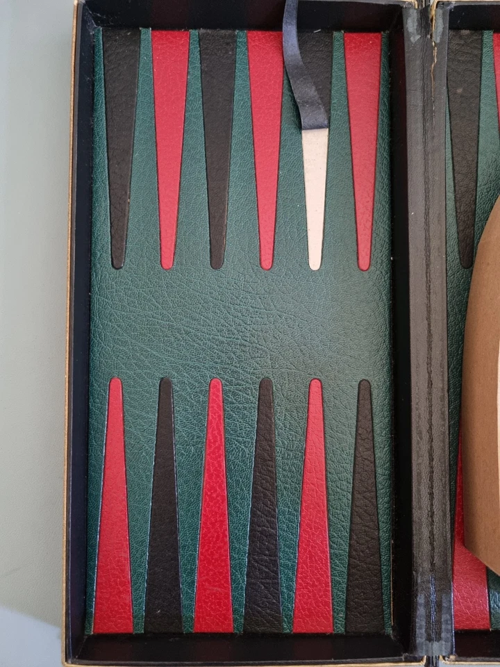 RARE Vintage Petrushkin Backgammon Set The Shape Of Old Book Board Game - Image 3 of 4